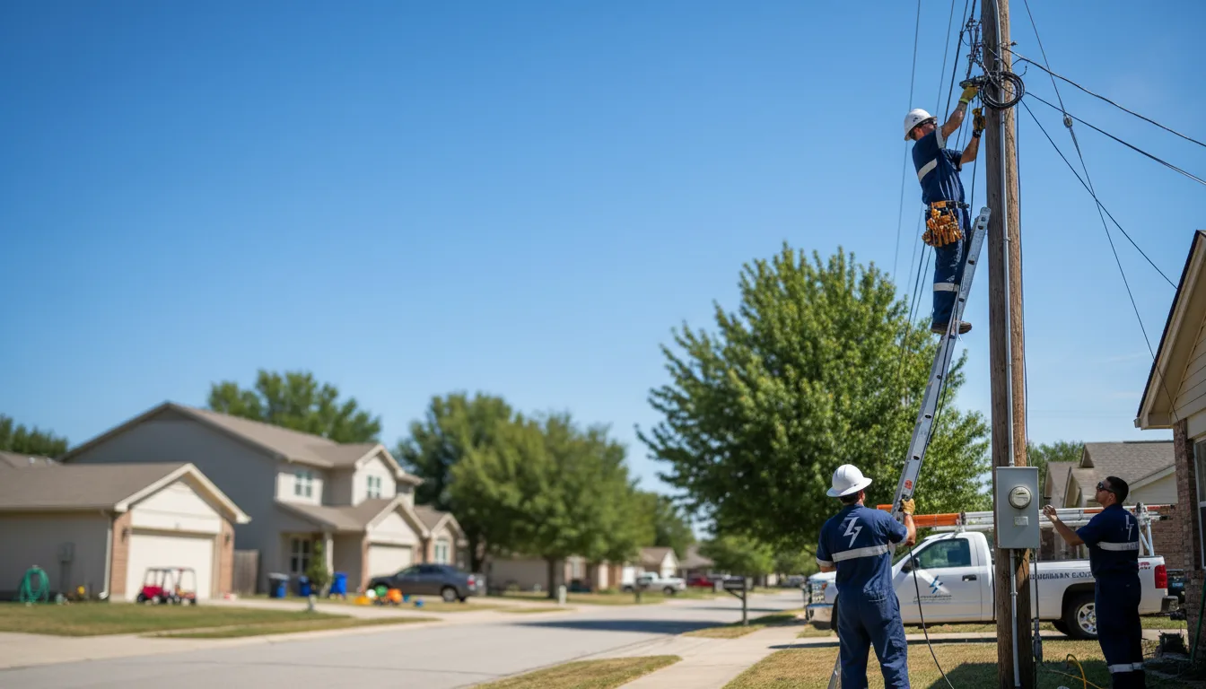 Residential electrician providing installation services in Hahnville, LA